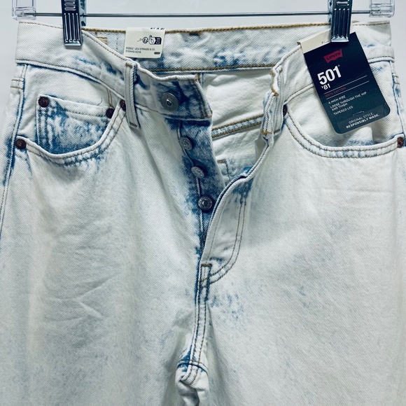Levi's 501® '81 Women’s Jeans A High Rise Tapered Leg Blue Size 27X31 NEW - Picture 12 of 15